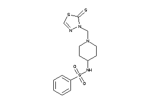 N-[1-[(2-thioxo-1,3,4-thiadiazol-3-yl)methyl]-4-piperidyl]benzenesulfonamide