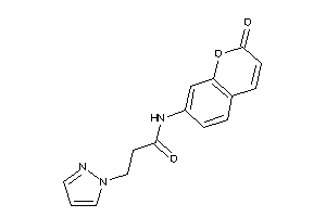 N-(2-ketochromen-7-yl)-3-pyrazol-1-yl-propionamide