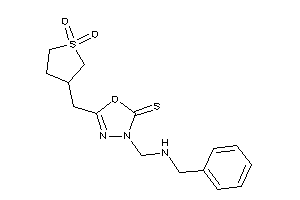 3-[(benzylamino)methyl]-5-[(1,1-diketothiolan-3-yl)methyl]-1,3,4-oxadiazole-2-thione