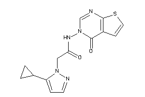 2-(5-cyclopropylpyrazol-1-yl)-N-(4-ketothieno[2,3-d]pyrimidin-3-yl)acetamide