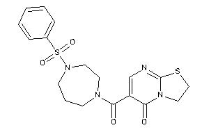 6-(4-besyl-1,4-diazepane-1-carbonyl)-2,3-dihydrothiazolo[3,2-a]pyrimidin-5-one