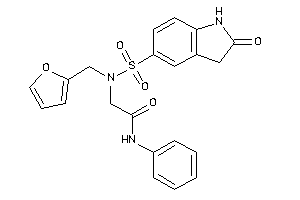 2-[2-furfuryl-(2-ketoindolin-5-yl)sulfonyl-amino]-N-phenyl-acetamide