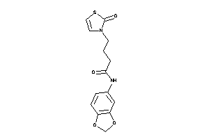 N-(1,3-benzodioxol-5-yl)-4-(2-keto-4-thiazolin-3-yl)butyramide