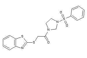 2-(1,3-benzothiazol-2-ylthio)-1-(3-besylimidazolidin-1-yl)ethanone