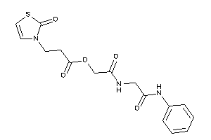 3-(2-keto-4-thiazolin-3-yl)propionic Acid [2-[(2-anilino-2-keto-ethyl)amino]-2-keto-ethyl] Ester