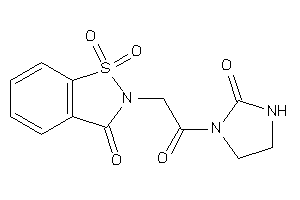1,1-diketo-2-[2-keto-2-(2-ketoimidazolidin-1-yl)ethyl]-1,2-benzothiazol-3-one
