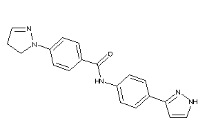 4-(2-pyrazolin-1-yl)-N-[4-(1H-pyrazol-3-yl)phenyl]benzamide