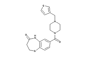 7-[4-(3-thenyl)piperazine-1-carbonyl]-3,5-dihydro-2H-1,5-benzothiazepin-4-one