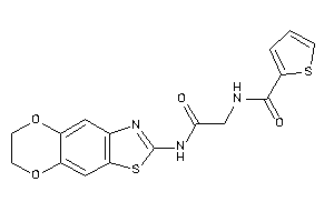 Image of N-[2-(6,7-dihydro-[1,4]dioxino[2,3-f][1,3]benzothiazol-2-ylamino)-2-keto-ethyl]thiophene-2-carboxamide