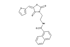 N-[2-[2,4-diketo-5-(2-thenylidene)thiazolidin-3-yl]ethyl]-1-naphthamide