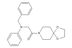 2-(N-benzylanilino)-1-(1,4-dioxa-8-azaspiro[4.5]decan-8-yl)ethanone