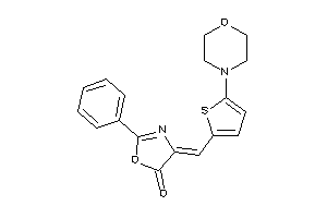 4-[(5-morpholino-2-thienyl)methylene]-2-phenyl-2-oxazolin-5-one