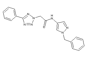 N-(1-benzylpyrazol-4-yl)-2-(5-phenyltetrazol-2-yl)acetamide