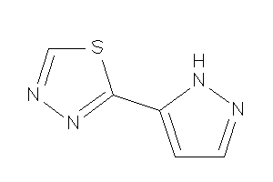 2-(1H-pyrazol-5-yl)-1,3,4-thiadiazole