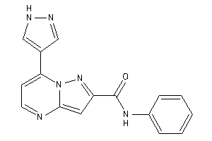 N-phenyl-7-(1H-pyrazol-4-yl)pyrazolo[1,5-a]pyrimidine-2-carboxamide