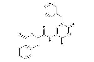 N-(1-benzyl-2,4-diketo-pyrimidin-5-yl)-1-keto-isochroman-3-carboxamide