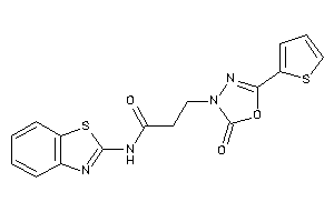 N-(1,3-benzothiazol-2-yl)-3-[2-keto-5-(2-thienyl)-1,3,4-oxadiazol-3-yl]propionamide