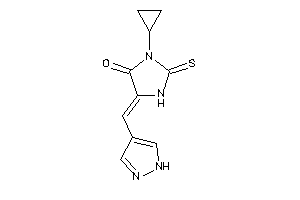 Image of 3-cyclopropyl-5-(1H-pyrazol-4-ylmethylene)-2-thioxo-4-imidazolidinone