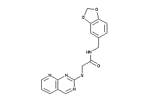Image of N-piperonyl-2-(pyrido[2,3-d]pyrimidin-2-ylthio)acetamide