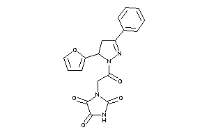 1-[2-[5-(2-furyl)-3-phenyl-2-pyrazolin-1-yl]-2-keto-ethyl]imidazolidine-2,4,5-trione