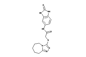 N-(2-keto-1,3-dihydrobenzimidazol-5-yl)-2-(6,7,8,9-tetrahydro-5H-[1,2,4]triazolo[4,3-a]azepin-3-ylthio)acetamide