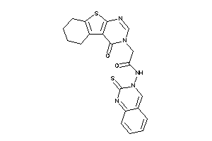 2-(4-keto-5,6,7,8-tetrahydrobenzothiopheno[2,3-d]pyrimidin-3-yl)-N-(2-thioxoquinazolin-3-yl)acetamide