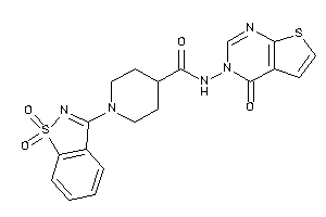 1-(1,1-diketo-1,2-benzothiazol-3-yl)-N-(4-ketothieno[2,3-d]pyrimidin-3-yl)isonipecotamide