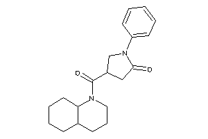 4-(3,4,4a,5,6,7,8,8a-octahydro-2H-quinoline-1-carbonyl)-1-phenyl-2-pyrrolidone