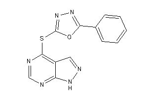 2-phenyl-5-(1H-pyrazolo[3,4-d]pyrimidin-4-ylthio)-1,3,4-oxadiazole