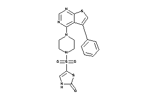 5-[4-(5-phenylthieno[2,3-d]pyrimidin-4-yl)piperazino]sulfonyl-4-thiazolin-2-one