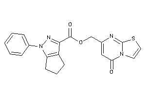 1-phenyl-5,6-dihydro-4H-cyclopenta[c]pyrazole-3-carboxylic Acid (5-ketothiazolo[3,2-a]pyrimidin-7-yl)methyl Ester