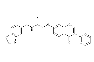 2-(4-keto-3-phenyl-chromen-7-yl)oxy-N-piperonyl-acetamide