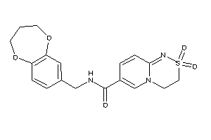 N-(3,4-dihydro-2H-1,5-benzodioxepin-7-ylmethyl)-2,2-diketo-3,4-dihydropyrido[2,1-c][1,2,4]thiadiazine-7-carboxamide