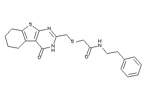 2-[(4-keto-5,6,7,8-tetrahydro-3H-benzothiopheno[2,3-d]pyrimidin-2-yl)methylthio]-N-phenethyl-acetamide