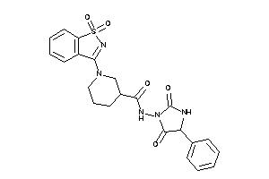 1-(1,1-diketo-1,2-benzothiazol-3-yl)-N-(2,5-diketo-4-phenyl-imidazolidin-1-yl)nipecotamide