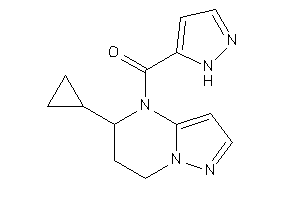 (5-cyclopropyl-6,7-dihydro-5H-pyrazolo[1,5-a]pyrimidin-4-yl)-(1H-pyrazol-5-yl)methanone