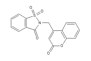Image of 1,1-diketo-2-[(2-ketochromen-4-yl)methyl]-1,2-benzothiazol-3-one