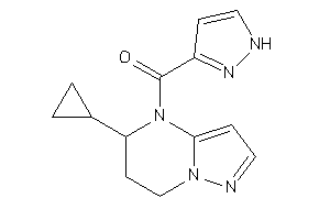 (5-cyclopropyl-6,7-dihydro-5H-pyrazolo[1,5-a]pyrimidin-4-yl)-(1H-pyrazol-3-yl)methanone