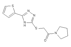 1-pyrrolidino-2-[[5-(2-thienyl)-4H-1,2,4-triazol-3-yl]thio]ethanone