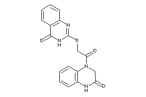 2-[[2-keto-2-(3-keto-2,4-dihydroquinoxalin-1-yl)ethyl]thio]-3H-quinazolin-4-one