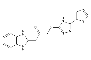 1-(1,3-dihydrobenzimidazol-2-ylidene)-3-[[5-(2-thienyl)-4H-1,2,4-triazol-3-yl]thio]acetone