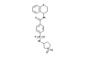 4-[(1,1-diketothiolan-3-yl)sulfamoyl]-N-thiochroman-4-yl-benzamide