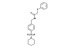 2-(phenylthio)-N-(4-piperidinosulfonylbenzyl)acetamide