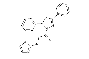 1-(3,5-diphenyl-2-pyrazolin-1-yl)-2-(thiazol-2-ylthio)ethanone