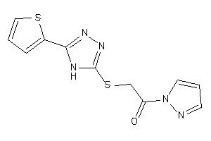 1-pyrazol-1-yl-2-[[5-(2-thienyl)-4H-1,2,4-triazol-3-yl]thio]ethanone