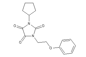 1-cyclopentyl-3-(2-phenoxyethyl)imidazolidine-2,4,5-trione