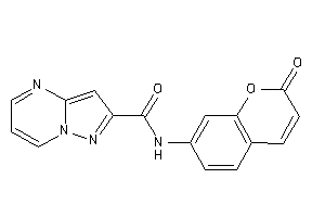 N-(2-ketochromen-7-yl)pyrazolo[1,5-a]pyrimidine-2-carboxamide