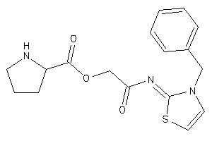 Pyrrolidine-2-carboxylic Acid [2-[(3-benzyl-4-thiazolin-2-ylidene)amino]-2-keto-ethyl] Ester