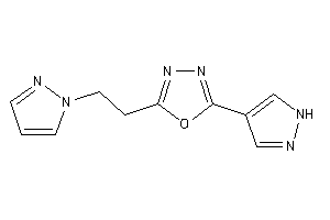 2-(1H-pyrazol-4-yl)-5-(2-pyrazol-1-ylethyl)-1,3,4-oxadiazole