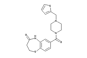 7-[4-(2-thenyl)piperazine-1-carbonyl]-3,5-dihydro-2H-1,5-benzothiazepin-4-one